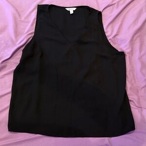 Nine West Black V-Neck Tank Top